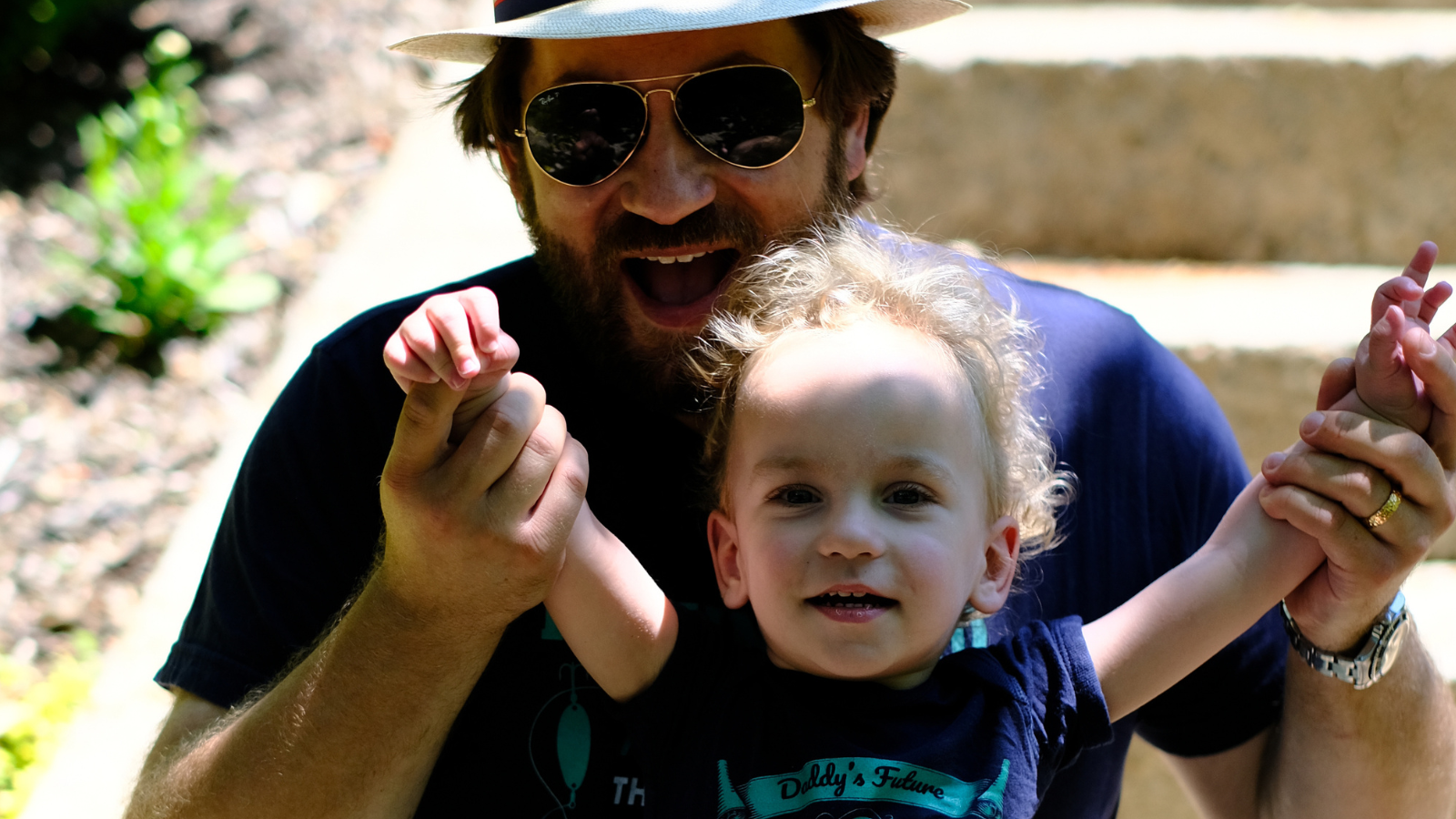 James, CF parent with son, Leroy.